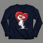 Snoopy Kansas City Chiefs Heart 6 Long Sleeves