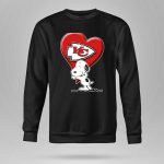 Snoopy Kansas City Chiefs Heart 9 Sweatshirt