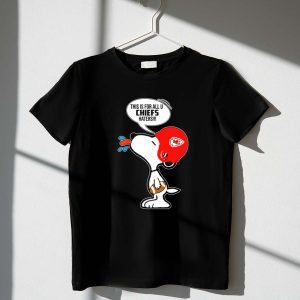 Snoopy Kansas City Chiefs Helmet Football Haters Speech Bubble 1 T Shirt