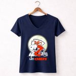 Snoopy Kansas City Chiefs Super Bowl Liv Kcc Chiefs 5 Womens V Neck