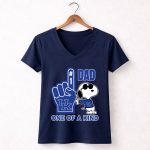 Snoopy Kentucky Wildcats 1 Dad One Of A Kind 5 Womens V Neck.jpg
