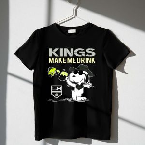 Snoopy Kings Make Me Drink Los Angeles Kings La Fans Shirt