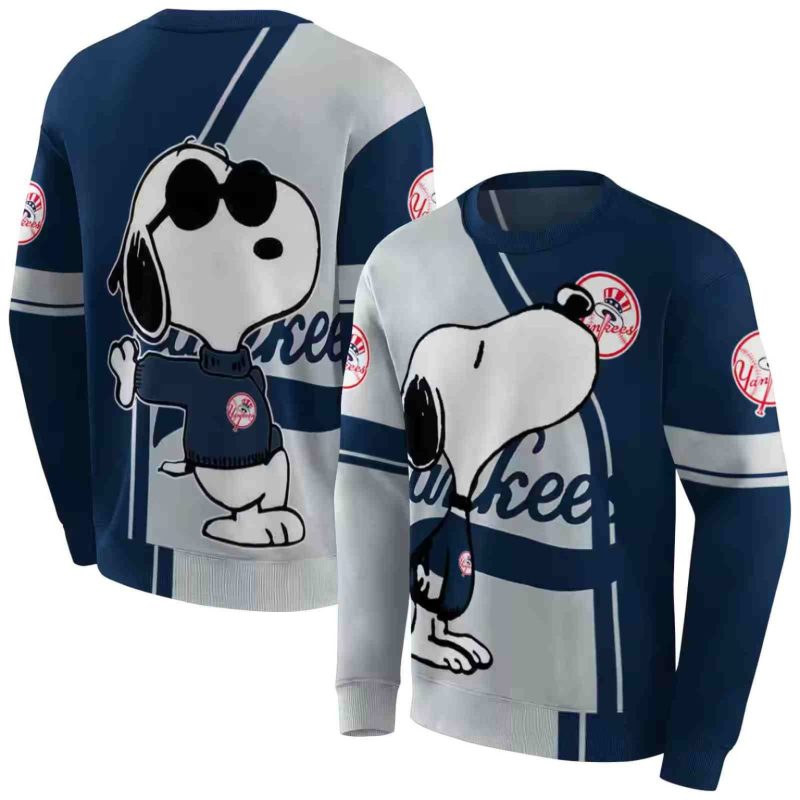 Snoopy Kiss Graphic Logo New York Yankees Aop Sweatshirt.jpeg