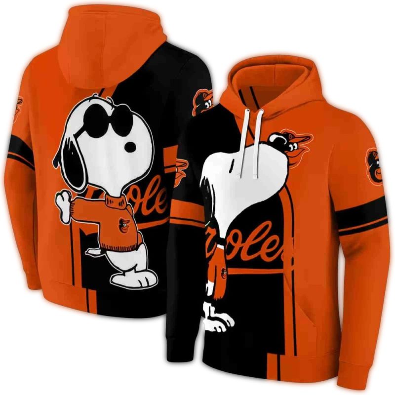 Snoopy Kiss Logo Baltimore Orioles Hoodie 1.Jpg