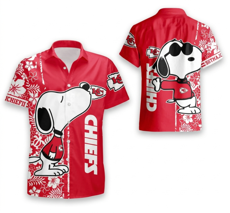 Snoopy Kiss Logo Kansas City Chiefs Hawaiian Shirt 1.Png