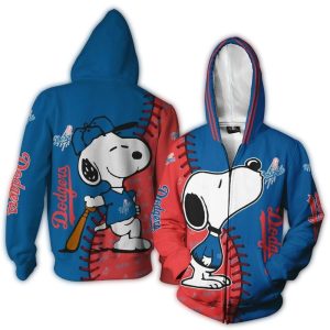 Snoopy Kiss Logo Los Angeles Dodgers All Over Print Hoodie 1.jpg