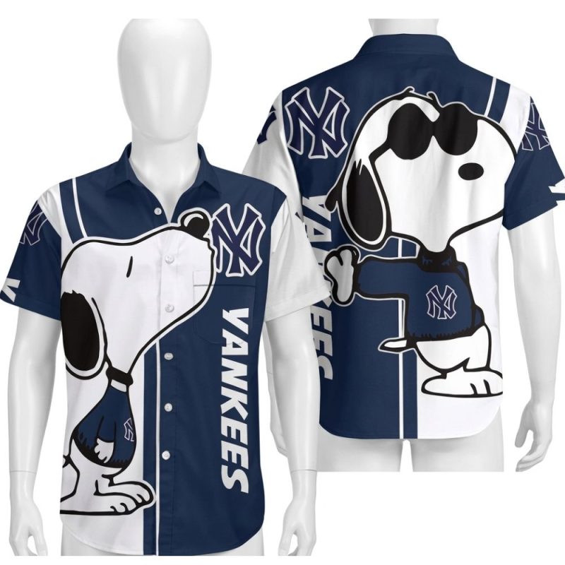 Snoopy Kiss Logo New York Yankees Hawaiian Shirt.jpg