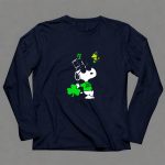 Snoopy Kiss Me 100 Irish St Patricks Day Shamrock Hat Woodstock 91 Long Sleeves