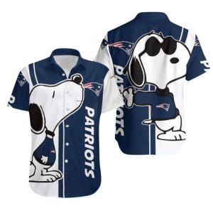 Snoopy Kiss New England Patriots Logo Hawaiian Shirt 1.jpg