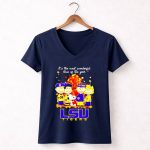 Snoopy LSU Tigers its the most wonderful time of the year the fall 5 Womens V Neck 1.jpg