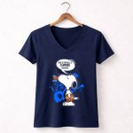 Snoopy La Clippers Haters La Land Basketball Fans 5 Womens V Neck