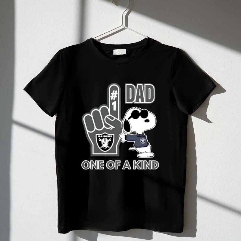 Snoopy Las Vegas Raiders 1 Dad One Of A Kind 1 T Shirt