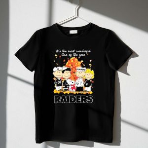 Snoopy Las Vegas Raiders It's The Most Wonderful Time Of The Year Shirt