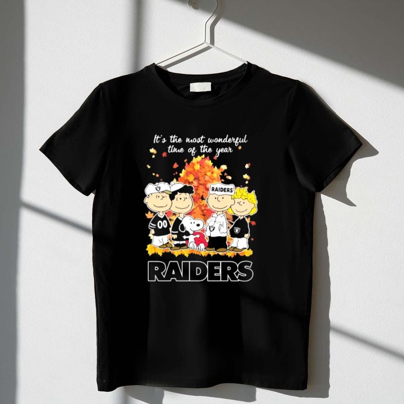 Snoopy Las Vegas Raiders Its The Most Wonderful Time Of The Year 1 T Shirt