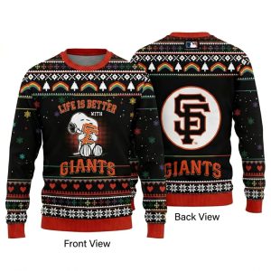 Snoopy Life Is Better With Giants Christmas Ugly Sweater 1.jpg