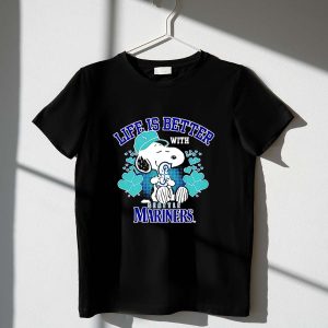 Snoopy Life Is Better With Mariners 1 T Shirt.jpg