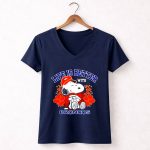 Snoopy Life is better with Denver Broncos 5 Womens V Neck