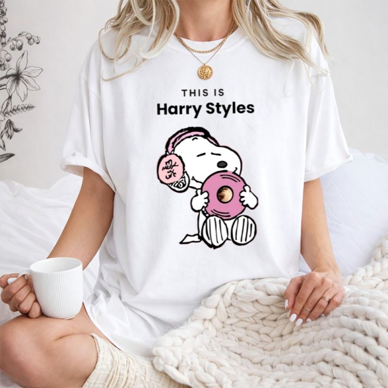 Snoopy Listen Music Harry Styles 1 T Shirt.jpg