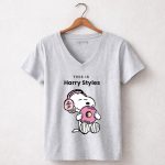 Snoopy Listen Music Harry Styles 7 Womens V Neck.jpg
