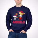 Snoopy Los Angeles Angels Baseball Fans With Woodstock And Bat 3 Sweatshirt.jpg