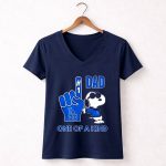 Snoopy Los Angeles Dodgers 1 DAD One Of A Kind 5 Womens V Neck