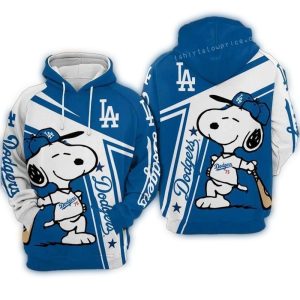 Snoopy Los Angeles Dodgers Baseball All Over Print Hoodie 1.jpg
