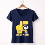Snoopy Los Angeles Lakers 1 DAD One Of A Kind 5 Womens V Neck