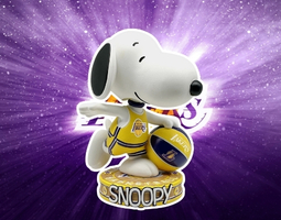 Snoopy Los Angeles Lakers Banner