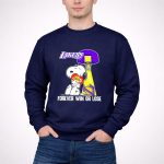 Snoopy Los Angeles Lakers Basketball Forever Win or Lose 3 Sweatshirt