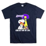 Snoopy Los Angeles Lakers Basketball Forever Win or Lose T Shirt 7