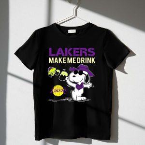 Snoopy Los Angeles Lakers Make Me Drink 1 T Shirt
