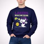 Snoopy Los Angeles Lakers Make Me Drink 3 Sweatshirt