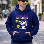 Snoopy Los Angeles Lakers Make Me Drink 8 Hoodie