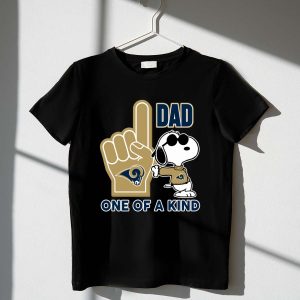 Snoopy Los Angeles Rams #1 Dad One Of A Kind Shirt