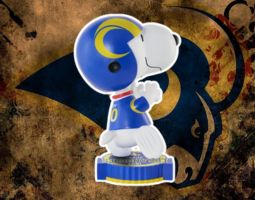Snoopy Los Angeles Rams Banner