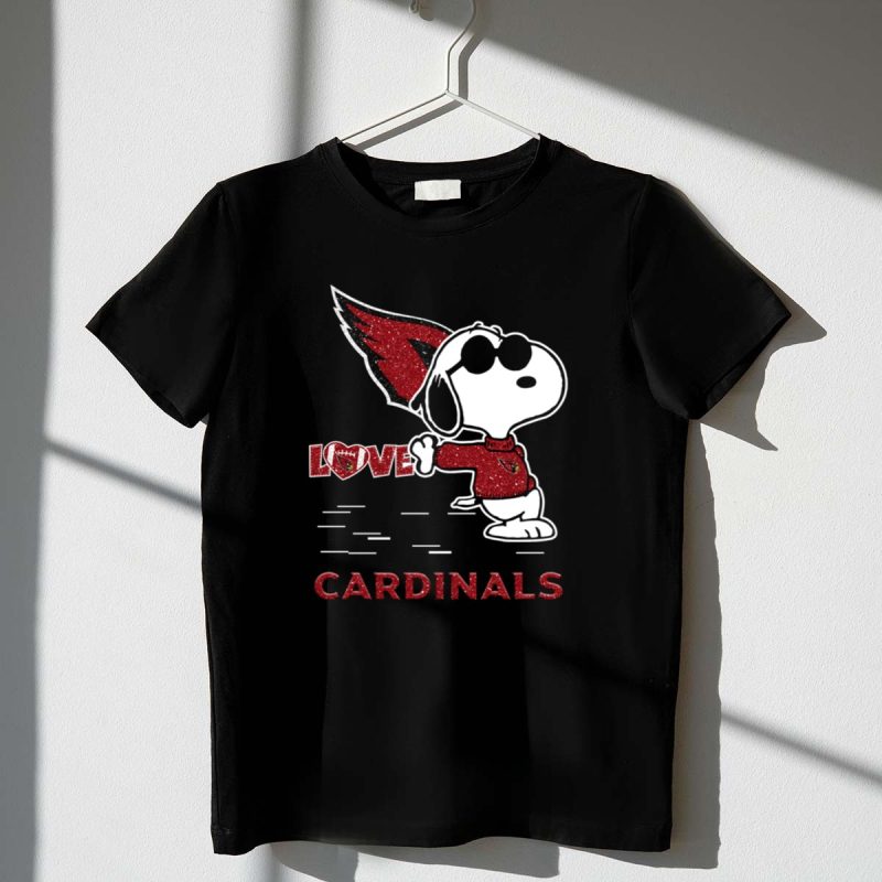 Snoopy Love Cardinals Arizona Nfl Football Fandom 1 T Shirt