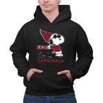 Snoopy Love Cardinals Arizona NFL Football Fandom 2 Hoodie