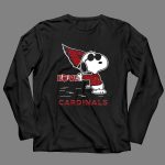 Snoopy Love Cardinals Arizona NFL Football Fandom 4 Long Sleeves