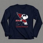 Snoopy Love Cardinals Arizona NFL Football Fandom 6 Long Sleeves