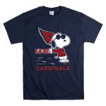 Snoopy Love Cardinals Arizona NFL Football Fandom T Shirt 7