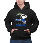 Snoopy Love Chargers Los Angeles 2 Hoodie