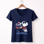 Snoopy Love Colorado Avalanche Peanuts Hockey 5 Womens V Neck.jpg