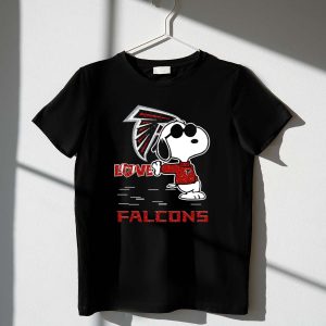 Snoopy Love Falcons Atlanta Football Fan 1 T Shirt