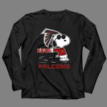 Snoopy Love Falcons Atlanta Football Fan 4 Long Sleeves