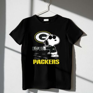 Snoopy Love Green Bay Packers Nfl Football Fans 1 T Shirt