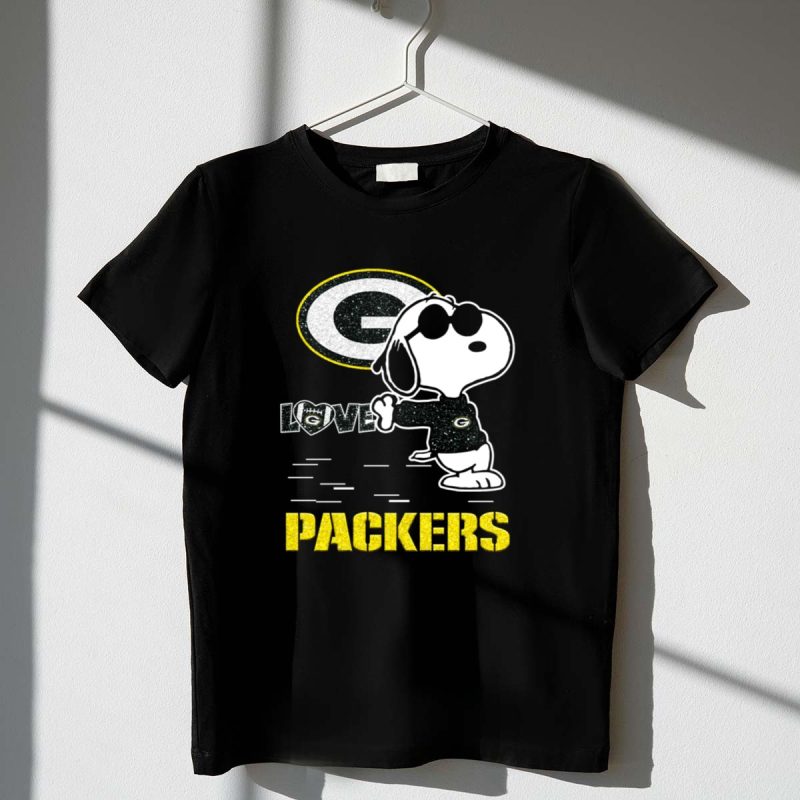 Snoopy Love Green Bay Packers Nfl Football Fans 1 T Shirt