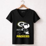 Snoopy Love Green Bay Packers Nfl Football Fans 7 Womens V Neck