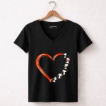 Snoopy Love Heart 7 Womens V Neck