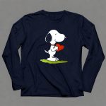 Snoopy Love Heart Hug Peanuts Cartoon 6 Long Sleeves