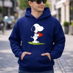 Snoopy Love Heart Hug Peanuts Cartoon 8 Hoodie
